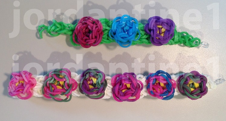 New Flower Sculpture Bracelet - Advanced - Rainbow Loom, Crazy Loom, Wonder Loom, Bandaloom