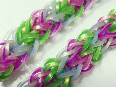 NEW Triple Raindrops Rainbow Loom Bracelet Tutorial (Original Design)