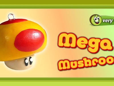 Polymer Clay Fimo - Mario Bros Mega Mushroom - *very easy Tutorial*