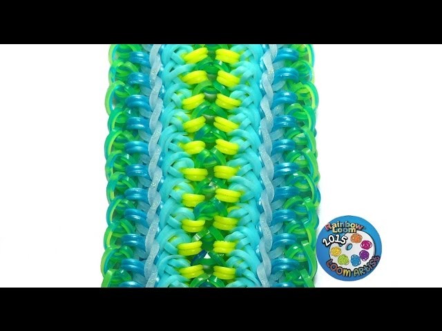 Rainbow Loom Bracelet "ACACIA" (Original Design) (ref #7f)