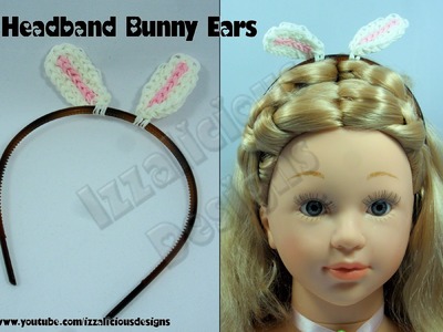 Rainbow Loom Headband Bunny Ear Charms