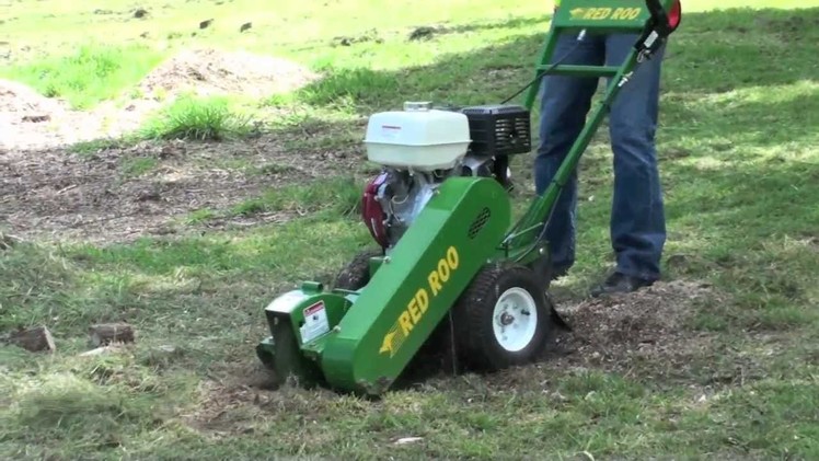 Red Roo: Easy to use SG250 Stump Grinder at home