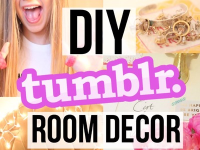 TUMBLR DIY: Easy Ways to Decorate Your Room - Gallery Wall, Twinkle Lights, & MORE!!