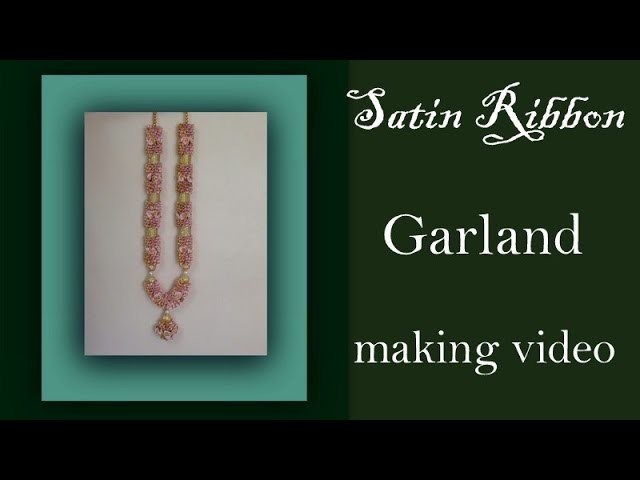 Wedding garland with satin roses tutorial