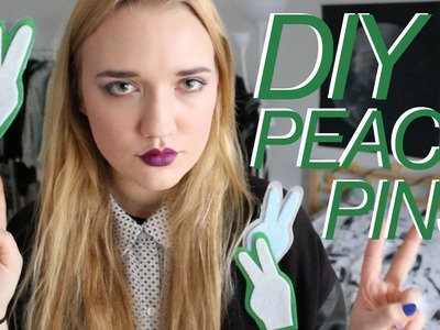 12 DAYS OF DIY | Peace Sign Pins inspired by John Galliano