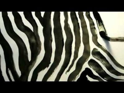 Amazing Zebra Pattern - How to draw Black and White Zebra Print