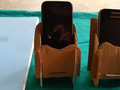 Cardboard Cellphone Stand in Handmade Paper Crafts | Amma Arts