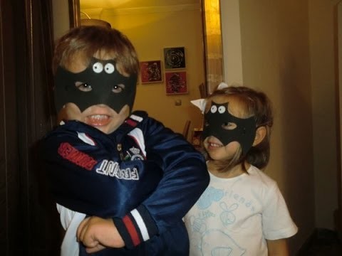 Como hacer una mascara infantil para Halloween - How to make a mask for Halloween child