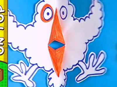 Crafts Ideas for Kids - Cartoon Bird Card | DIY on BoxYourSelf