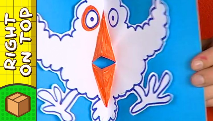 Crafts Ideas for Kids - Cartoon Bird Card | DIY on BoxYourSelf