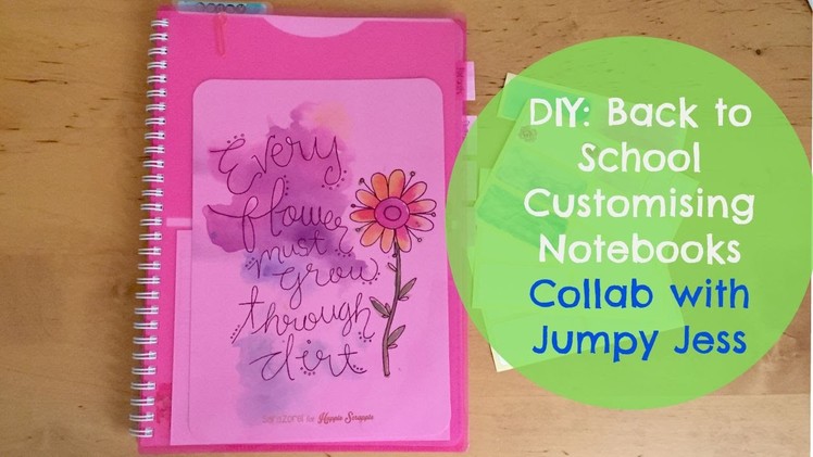 DIY Back to school: Customising Notebooks & Labels | Collab with Jumpy Jess