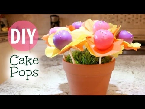 DIY Cake Pop Flower Pot