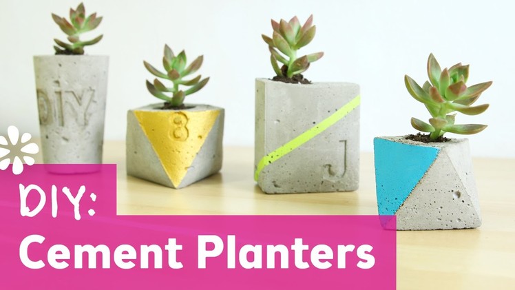 DIY Cement Planters | DIY Wedding