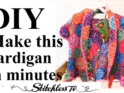 DIY Easy Sew Cardigan without knitting
