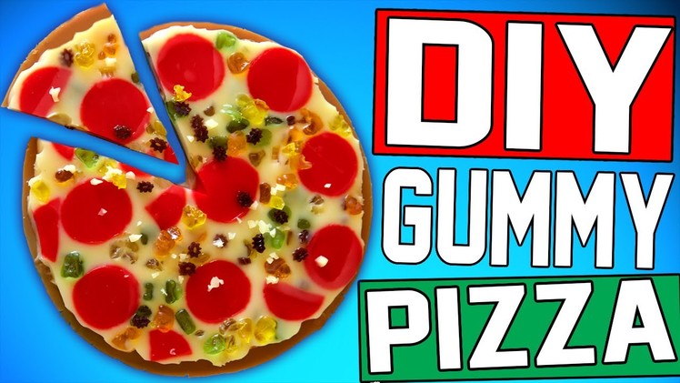 DIY Gummy Pizza! | Eat Pizza For Dessert! | Easy To Make! | Gummy Bear Pizza!