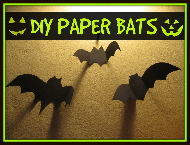 DIY Paper Bats
