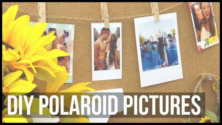 DIY Polaroid Pictures ♡ Karina Lynn Kho
