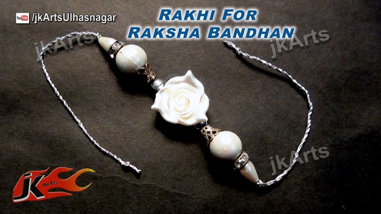 DIY Rose Beads Rakhi for Raksha Bandhan | How to make |  JK Arts 611