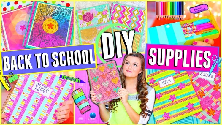 DIY School Supplies for Back to School 2015 + Giveaway!!! (Cute & Easy) ♡  | Jessica Reid