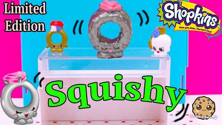 DIY Shopkins Season 3 Limited Edition Ring-A-Rosie SQUISHY TOY Craft Do It Your Self How To Video