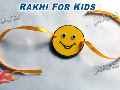 DIY Smiley Rakhi for Kids - JK Arts 285