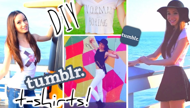 DIY T-shirts Inspired by Tumblr! ✿ Quick and Easy
