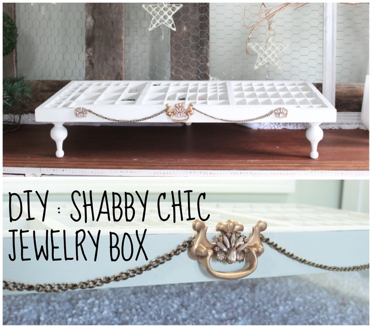 Easy DIY Shabby Chic Jewelry Organizer Box  ( Chalk Paint Finish )