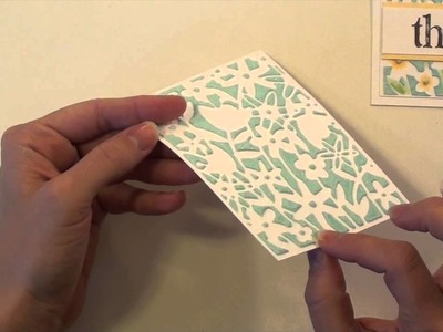 Embossing Paste with DIY Stencils