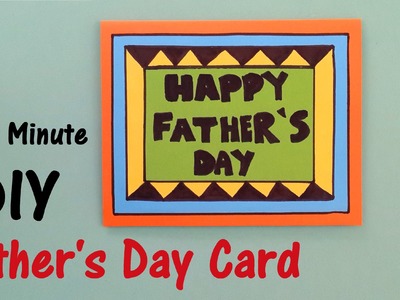 Father's Day Card | Last Minute DIY
