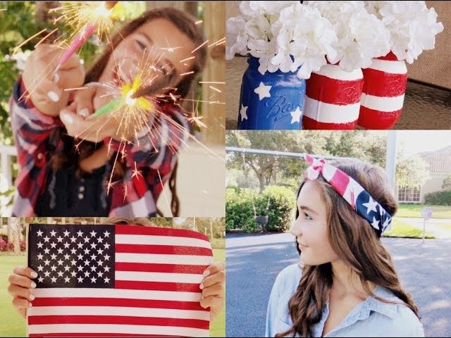 Fourth of July Outfit Ideas & Makeup + DIY Decoration