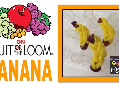Fruit ON the Loom Charms - Banana made on the Wonder Loom