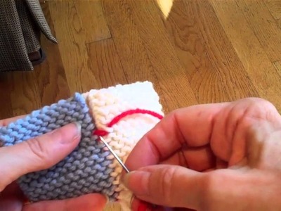 Garter Stitch Seams and Weaving in Ends- Tip of the Week-11 09 12