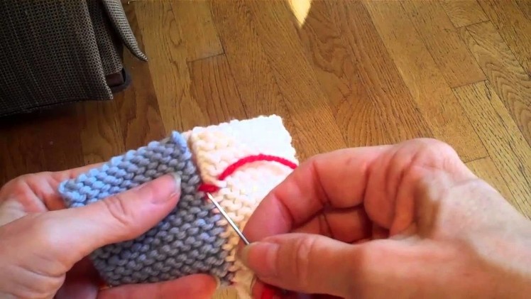 Garter Stitch Seams and Weaving in Ends- Tip of the Week-11 09 12