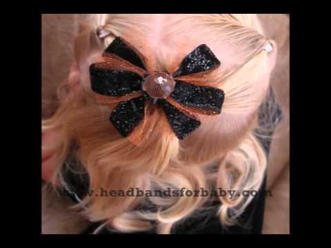 Headbands for Baby:  Make your own Halloween & Fall Baby Hair Bows