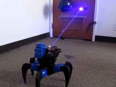 Homemade Death Ray Laser DRONE BOT!!! Remote Controlled!!