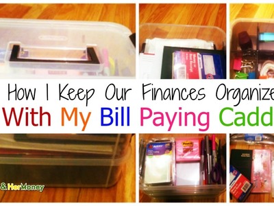 How I Keep Our Finances Organized With My DIY Bill Paying Caddy