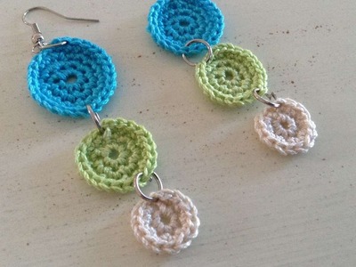 How To Crochet Multi Colored Earrings - DIY Crafts Tutorial - Guidecentral
