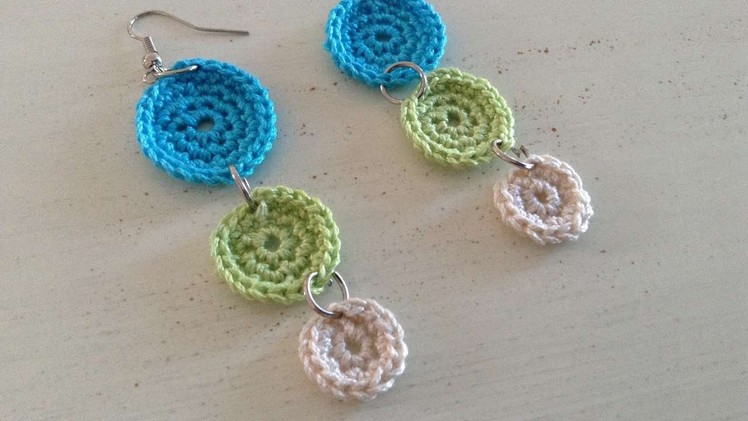 How To Crochet Multi Colored Earrings - DIY Crafts Tutorial - Guidecentral