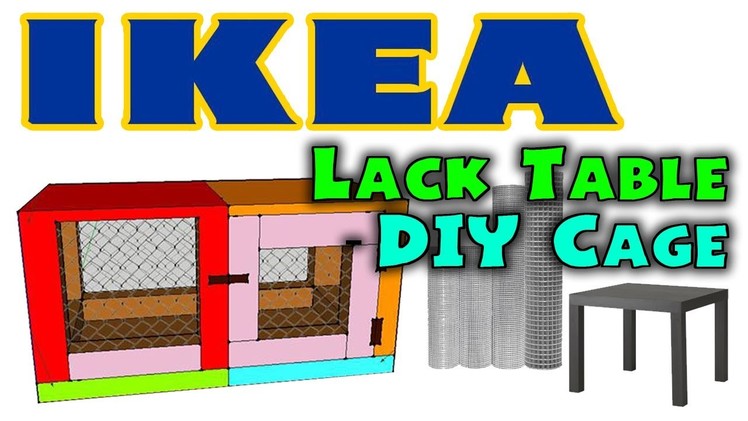 HOW TO: DIY HAMSTER CAGE! - Ikea Lack Table Cage | Designed by ErinsHamsters