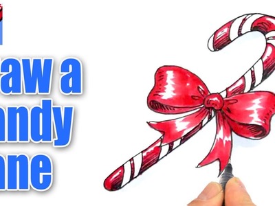 How to draw a Candy Cane
