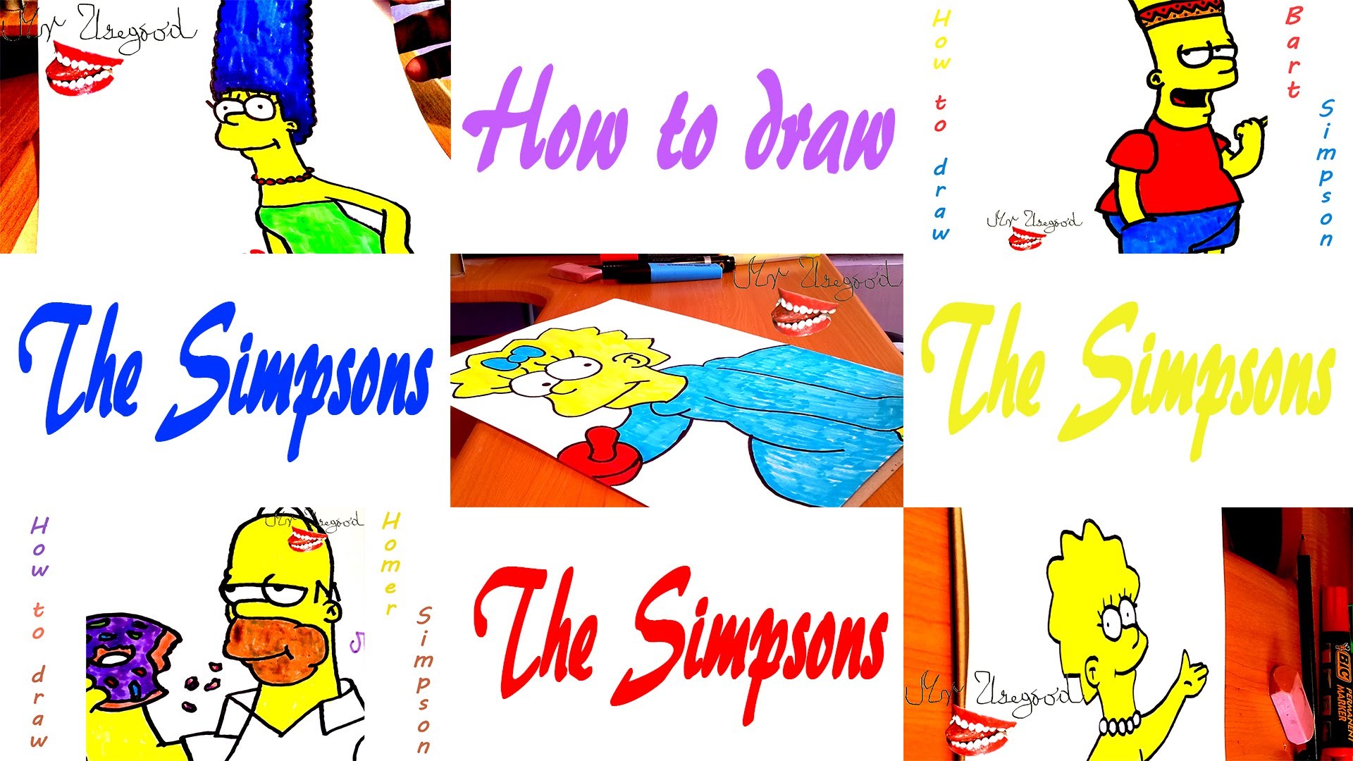 How To Draw The Simpsons Family Characters Easy Draw Easy Stuff But Cool On Paper Speed Art