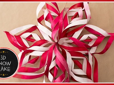 ❆ How To Make 3D Paper Snowflake Decorations Out Of Paper | DIY Tutorial ❆