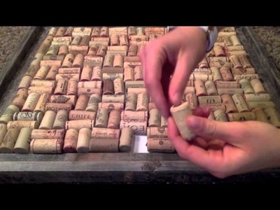 How to make a cork board out of wine corks