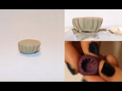 How To Make A Miniature Cupcake Base & Mold ~ Clay Tutorial
