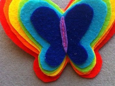 How To Make A Rainbow Felt Butterfly Hair Band - DIY Style Tutorial - Guidecentral