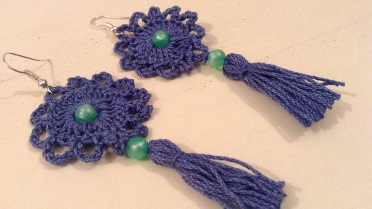 How To Make Beautiful Tassel Crochet Earrings - DIY Crafts Tutorial - Guidecentral