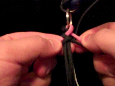 How To: Tying a 4 strand round braid around a core. Spiral pattern.