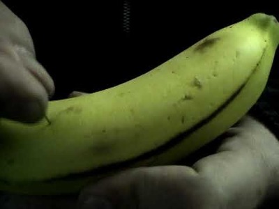 Magic banana, already sliced inside!