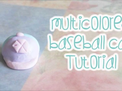 Multicolored Polymer Clay Baseball Cap Charm Tutorial