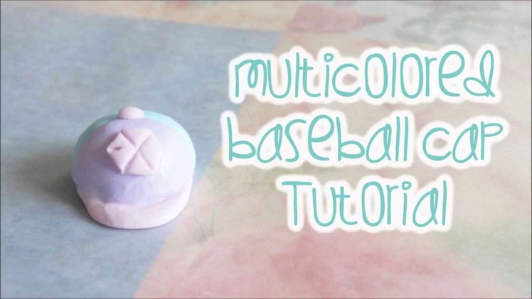 Multicolored Polymer Clay Baseball Cap Charm Tutorial